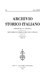 Fascicolo, Archivio storico italiano : 636, 2, 2013, L.S. Olschki