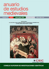 Fascículo, Anuario de estudios medievales : 43, 1, 2013, CSIC, Consejo Superior de Investigaciones Científicas