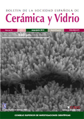 Fascículo, Boletin de la sociedad española de cerámica y vidrio : 52, 3, 2013, CSIC, Consejo Superior de Investigaciones Científicas