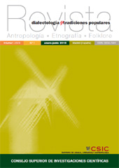 Fascículo, Revista de dialectología y tradiciones populares : LXVIII, 1, 2013, CSIC, Consejo Superior de Investigaciones Científicas