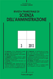 Heft, Rivista trimestrale di scienza della amministrazione : 3, 2013, Franco Angeli