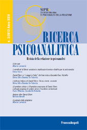 Fascicolo, Ricerca psicoanalitica : rivista della relazione in psicoanalisi : 3, 2013, Franco Angeli