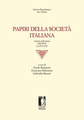 E-book, Papiri della Società Italiana : volume sedicesimo, (PXI XVI), ni 1575-1653, Firenze University Press