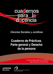 E-book, Cuaderno de prácticas : parte general y derecho de la persona, Universidad de Las Palmas de Gran Canaria, Servicio de Publicaciones