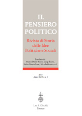 Issue, Il pensiero politico : rivista di storia delle idee politiche e sociali : XLVI, 1, 2013, L.S. Olschki