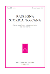 Fascicolo, Rassegna storica toscana : LIX, 1, 2013, L.S. Olschki