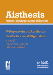 Issue, Aisthesis : pratiche, linguaggi e saperi dell'estetico : VI, 1, 2013, Firenze University Press