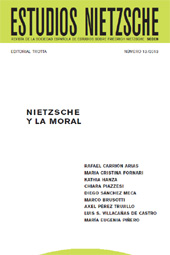Fascículo, Estudios Nietzsche : revista de la Sociedad Española de Estudios sobre Friedrich Nietzsche : 13, 2013, Trotta