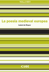 eBook, La poesia medieval europea, Editorial UOC