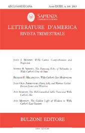 Issue, Letterature d'America : rivista trimestrale : XXXIII, 144, 2013, Bulzoni