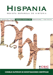 Fascículo, Hispania : revista española de historia : LXXIII, 245, 3, 2013, CSIC, Consejo Superior de Investigaciones Científicas