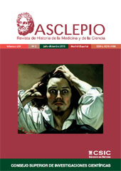 Fascículo, Asclepio : revista de historia de la medicina y de la ciencia : LXV, 2, 2013, CSIC, Consejo Superior de Investigaciones Científicas