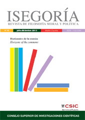 Issue, Isegoría : 49, 2, 2013, CSIC, Consejo Superior de Investigaciones Científicas