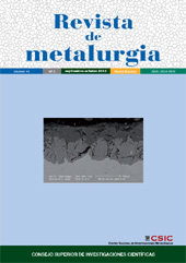 Fascículo, Revista de metalurgia : 49, 5, 2013, CSIC, Consejo Superior de Investigaciones Científicas