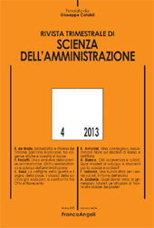 Issue, Rivista trimestrale di scienza della amministrazione : 4, 2013, Franco Angeli