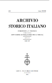 Fascicolo, Archivio storico italiano : 638, 4, 2013, L.S. Olschki