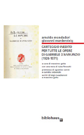 E-book, Carteggio inedito per tutte le opere di Gabiele D'Annunzio (1926-1971), Biblohaus