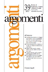 Issue, Argomenti : rivista di economia, cultura e ricerca sociale : 39, 3, 2013, Franco Angeli