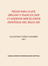 E-book, Piezas para clave, órgano y piano en dos cuadernos misceláneos españoles del siglo XIX, CSIC, Consejo Superior de Investigaciones Científicas