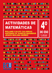 eBook, Actividades de matemáticas : 4° de E.S.O., Molina Nuñez, Jesús, Editorial Club Universitario