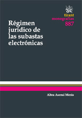 E-book, Régimen jurídico de las subastas electrónicas, Tirant lo Blanch