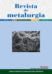Fascicolo, Revista de metalurgia : 49, 6, 2013, CSIC, Consejo Superior de Investigaciones Científicas