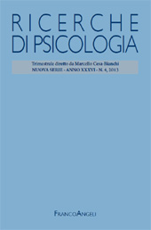 Fascicolo, Ricerche di psicologia : 4, 2013, Franco Angeli