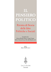 Fascicule, Il pensiero politico : rivista di storia delle idee politiche e sociali : XLVI, 2, 2013, L.S. Olschki