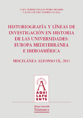 Capítulo, Las Universidades Hispánicas : líneas de investigación e historiografía : siglos xv-xviii, Ediciones Universidad de Salamanca