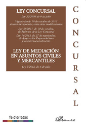 E-book, Ley concursal : Ley 22/2003 de 9 de julio : Ley de mediación en asuntos civiles y mercantiles : Ley 5/2012, de 6 de julio, Dykinson