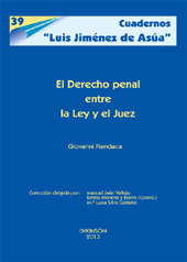 E-book, El derecho penal entre la ley y el juez : estudios de derecho penal, Fiandaca, Giovanni, Dykinson