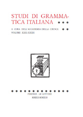 Issue, Studi di grammatica italiana : XXXI/XXXII, 2012/2013, Le Lettere