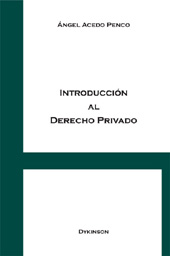 eBook, Introducción al derecho privado, Acedo Penco, Ángel, Dykinson