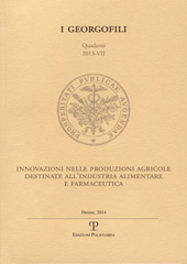 Fascículo, I Georgofili : quaderni : VII, 2013, Polistampa