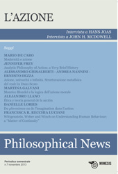 Issue, Philosophical news : 7, 2, 2013, Mimesis Edizioni