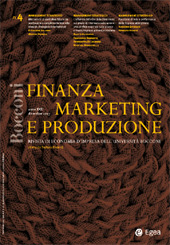 Heft, Finanza, marketing e produzione : rivista di economia d'impresa dell'Università Bocconi : XXXI, 4, 2013, Egea