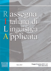 Article, Plaidoyer pour un décloisonnement des apprentissages linguistiques, Bulzoni