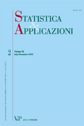 Fascículo, Statistica & Applicazioni : XI, 2, 2013, Vita e Pensiero