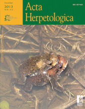 Fascículo, Acta herpetologica : 8, 2, 2013, Firenze University Press