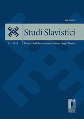 Issue, Studi slavistici : rivista dell'associazione italiana degli Slavisti : X, 2013, Firenze University Press