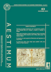 Fascicule, Aestimum : 63, 2, 2013, Firenze University Press