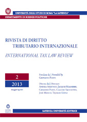 Fascicolo, Rivista di diritto tributario internazionale = International Tax Law Review : 2, 2013, CSA - Casa Editrice Università La Sapienza