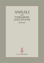 Issue, Annali della Fondazione Luigi Einaudi : XLVII, 2013, L.S. Olschki