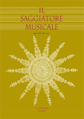 Issue, Il saggiatore musicale : rivista semestrale di musicologia : XX, 2, 2013, L.S. Olschki