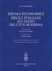 E-book, Ideali economici degli italiani all'inizio della modernità, Barbieri, Gino, 1913-1989, L.S. Olschki