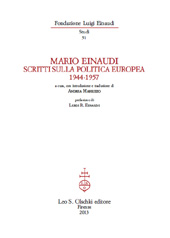 E-book, Scritti sulla politica europea 1944-1957, Einaudi, Mario, 1904-1994, L.S. Olschki