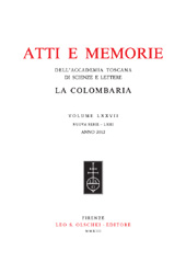 E-book, Atti e memorie dell'Accademia toscana di scienze e lettere : la Colombaria : volume LXXVII, nuova serie LXIII, anno 2012, L.S. Olschki
