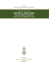 eBook, Ritmo e melodia nella prosa italiana : studi e ricerche sulla prosa d'arte, L.S. Olschki
