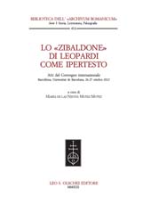 Chapter, Lo Zibaldone come ipertesto : limiti e possibilità, L.S. Olschki