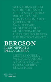 eBook, Il significato della guerra, Bergson, Henri, Mimesis
